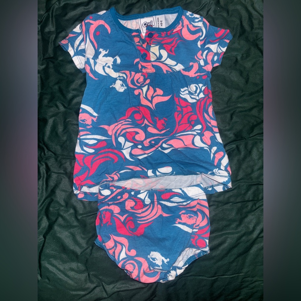 Cruel Girl Blue and Pink Dress